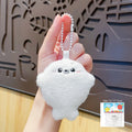 Baby seal plush toy bag pendant