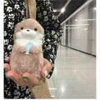 Otter Hugging Fish Plush