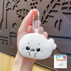 Baby seal plush toy bag pendant