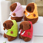 Capybara keychain mini plush with hoodie